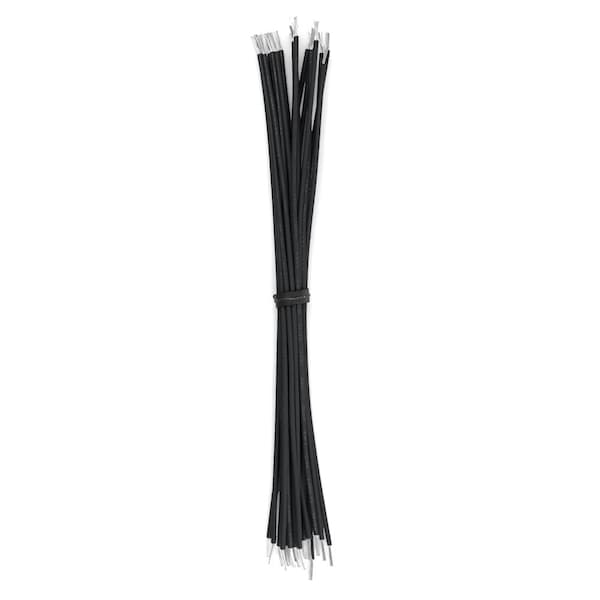 Lead Wire, UL1061, 16 AWG, Black, 1 ft, 100 PK